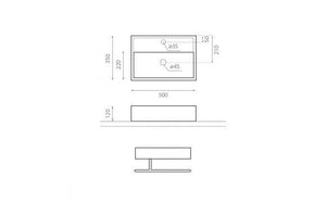 TURIN COUNTERTOP WASHBASIN WHITE (0017B)