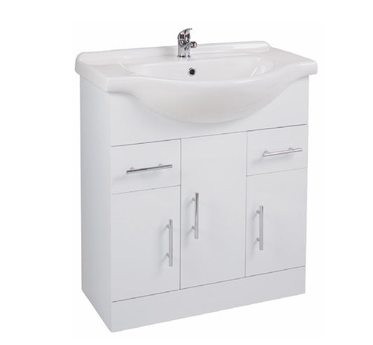 VRB Essentials 750mm Vanity Unit & Basin  750V Rigid