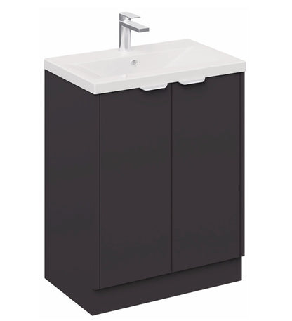 100% WaterProof VRB Eterna Matte Grey PVC 500mm Rigid Floor Standing Vanity Unit SP500FS_GREY