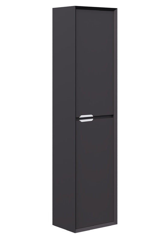 100% WaterProof VRB Eterna Matte Grey PVC 300mm Rigid Wall Hung Column Cabinet SP300CC_GREY