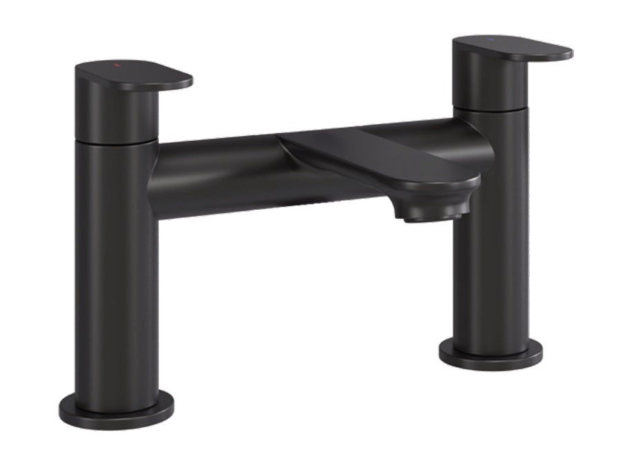 Flowline Tap Range Matte Black finish Bath and Basin taps