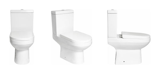 VRB Fusion Close Coupled Round Rimless Toilet