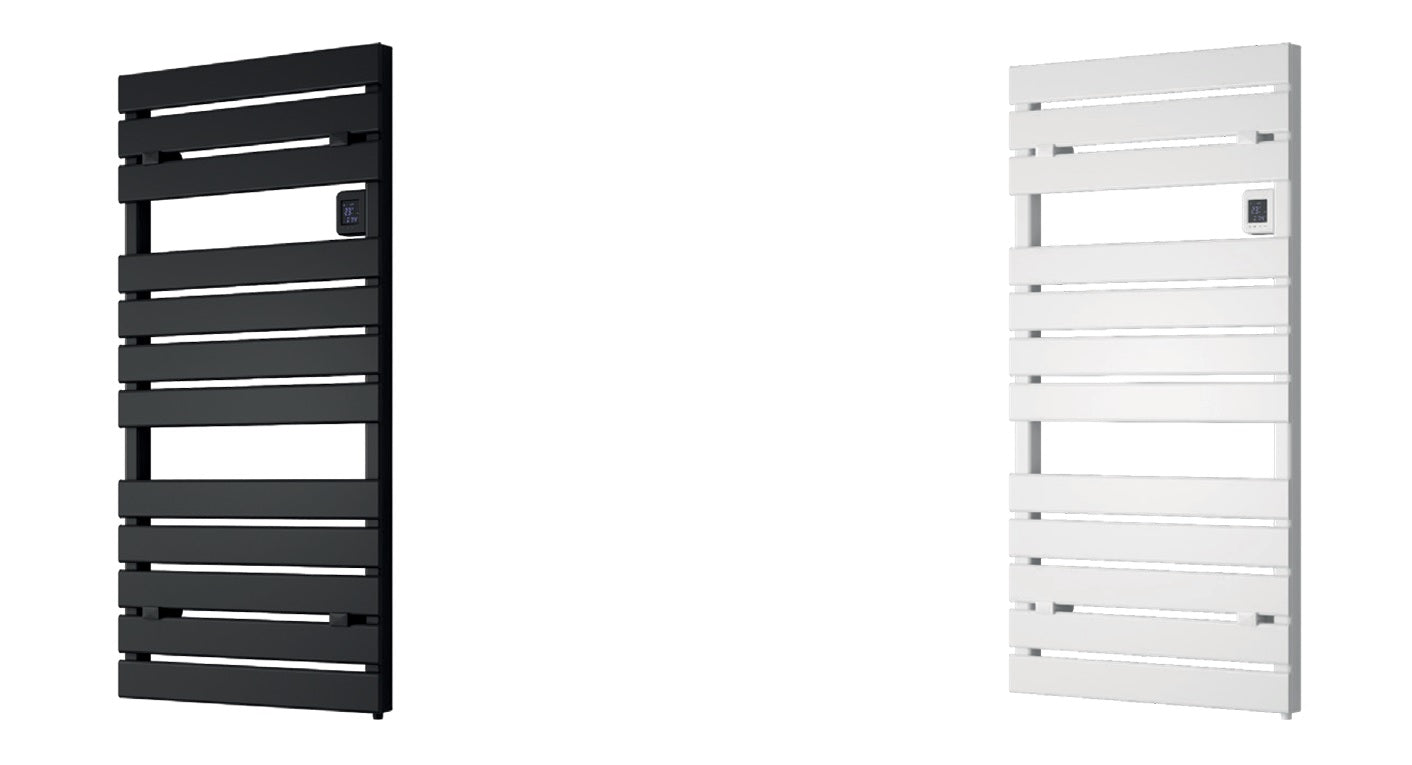 VRB Gia 1120 x 550mm Electric Heated Towel Rail/Radiator (12 Bars)