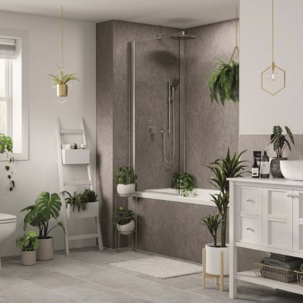 Multipanel Pure Collection Grey Mineral Shower Panels MP487