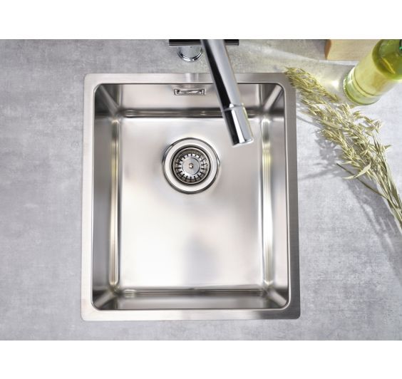 Reginox Houston 34x40 Inset/Undermount 1 bowl SS Kitchen Sink