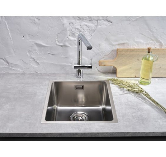 Reginox Houston 34x40 Inset/Undermount 1 bowl SS Kitchen Sink
