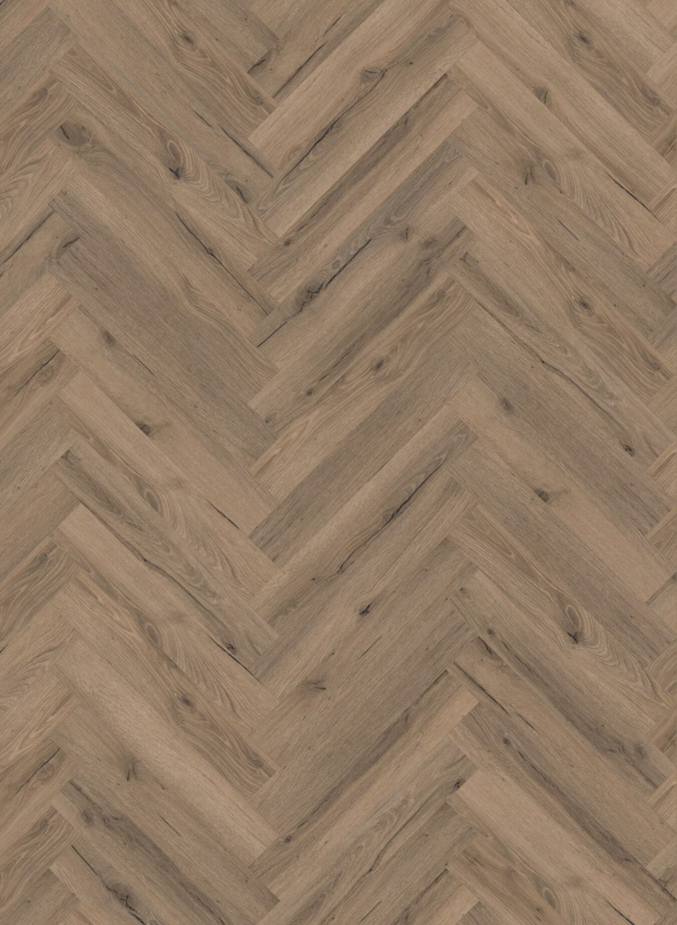 LVT Flooring Lignum Core Mocha Oak Herringbone - Pack Size: 2.23m²