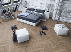 Lignum Core Mocha Oak Herringbone - Pack Size:2.23m²