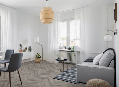 LVT Flooring Lignum Core Rustic Grey Oak Herringbone - Pack Size: 2.23m²