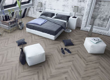 Load image into Gallery viewer, Lignum Core Rustic Grey Oak Herringbone - Pack Size:2.23m²
