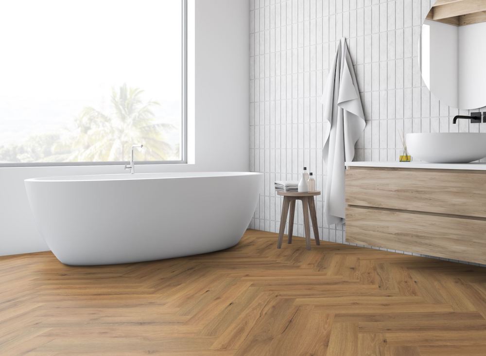 LVT Flooring Lignum Core Ranch Oak Herringbone - Pack Size: 2.23m²