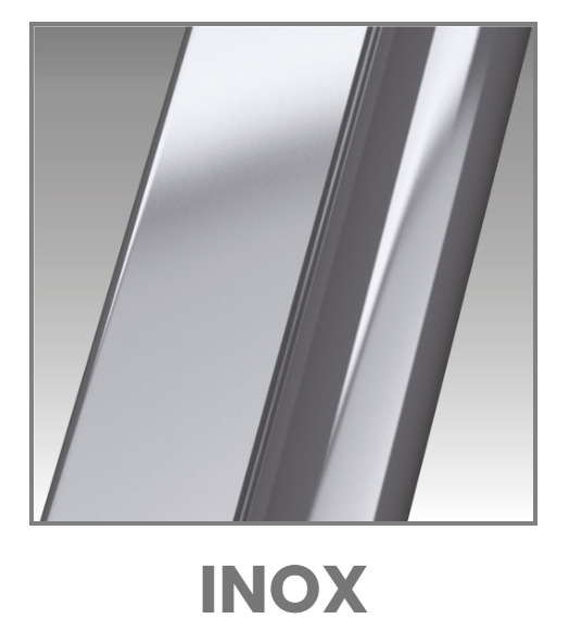 Novellini Riga 2P, 1 Sliding Shower door + 1 Fixed Panel Gold/Bronze/Inox