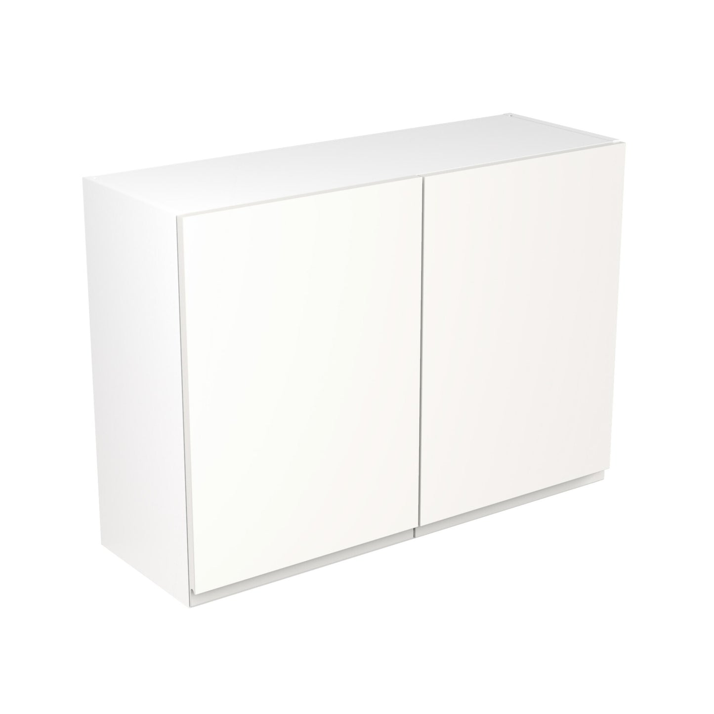 J-Pull Super Gloss White Wall Kitchen Cabinets with UNICLIC Technology, Flat packed