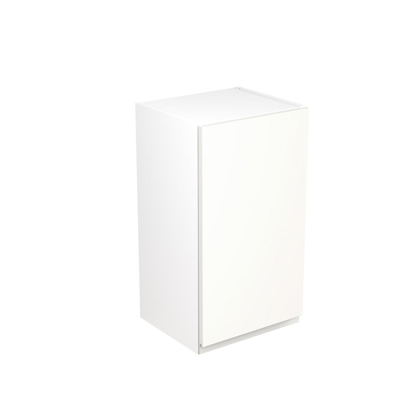 J-Pull Super Gloss White Wall Kitchen Cabinets with UNICLIC Technology, Flat packed