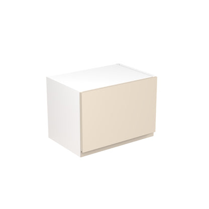 J-Pull Super Gloss Cashmere Wall Kitchen Cabinets with UNICLIC Technology, Flat packed