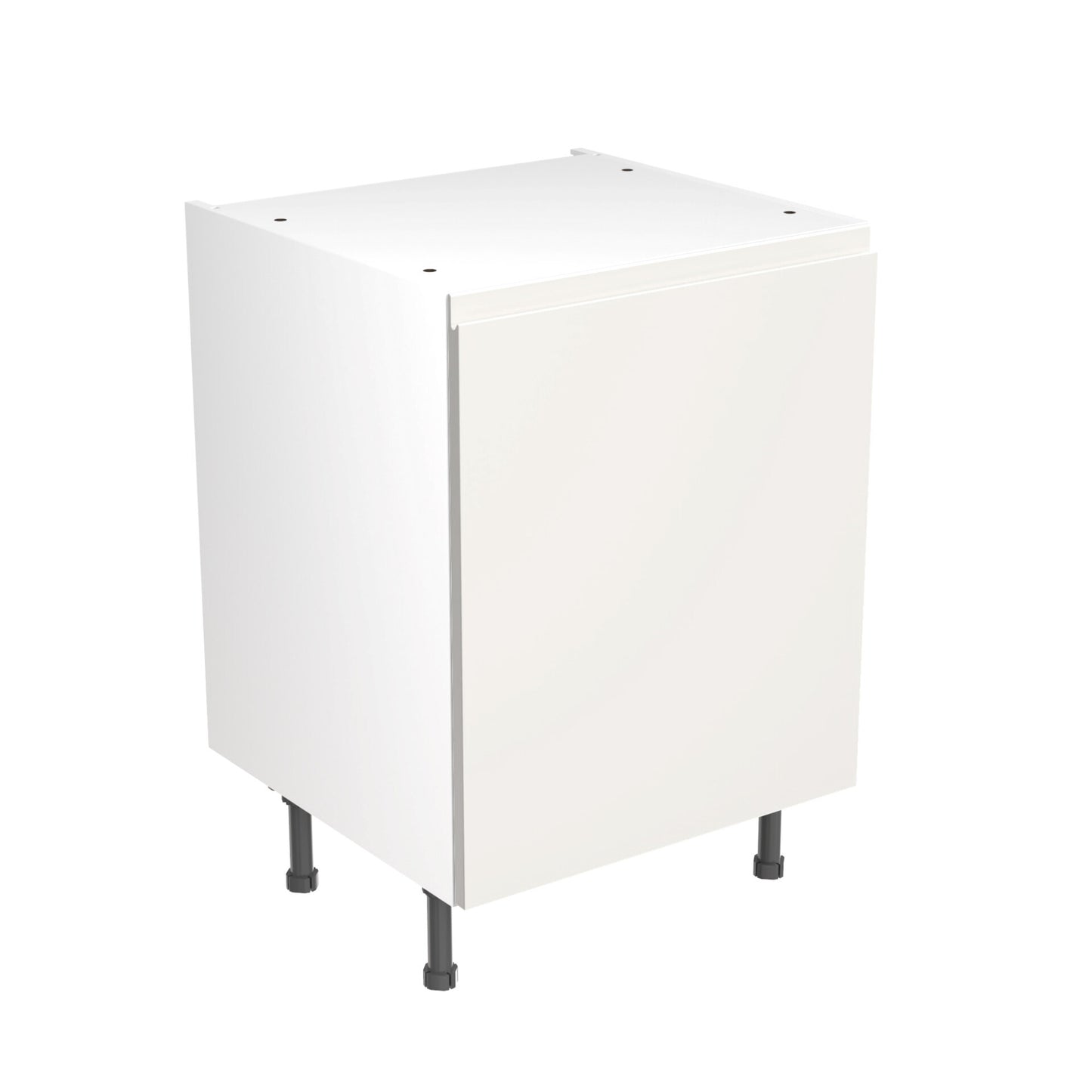 J-Pull UltraMatt White Base Kitchen Cabinets with UNICLIC Technology, Flat packed