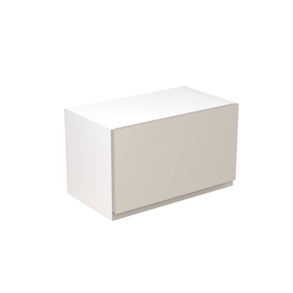 J-Pull Super Gloss Light Grey Wall Kitchen Cabinets with UNICLIC Technology, Flat packed