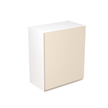 J-Pull Super Gloss Cashmere Wall Kitchen Cabinets with UNICLIC Technology, Flat packed