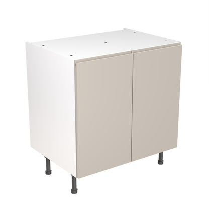 J-Pull UltraMatt Light Grey Base Kitchen Cabinets with UNICLIC Technology, Flat packed