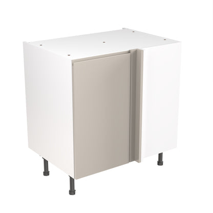 J-Pull UltraMatt Light Grey Base Kitchen Cabinets with UNICLIC Technology, Flat packed