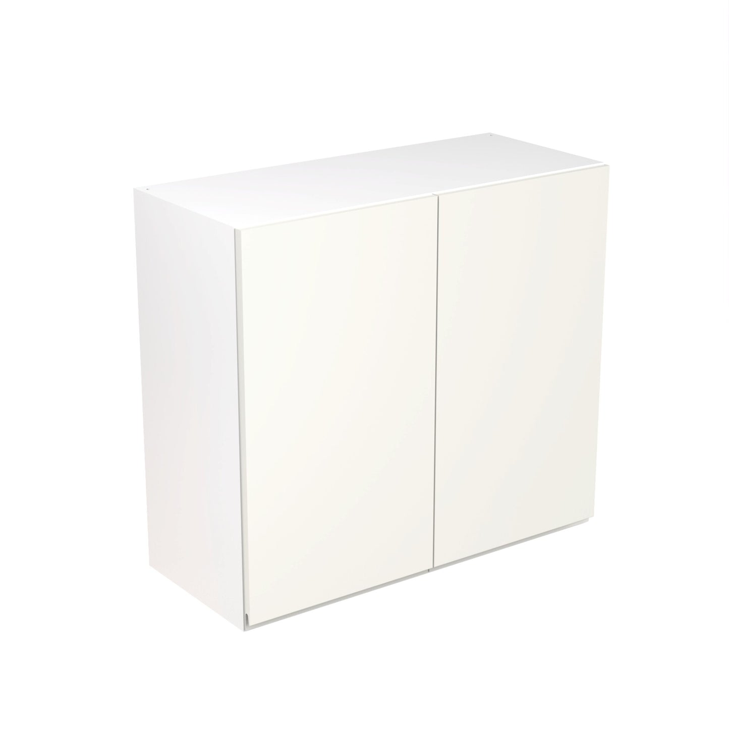 J-Pull Super Gloss White Wall Kitchen Cabinets with UNICLIC Technology, Flat packed