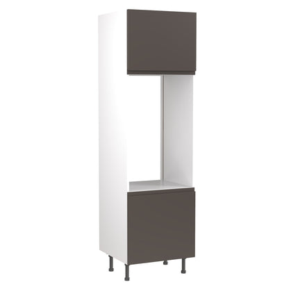 J-Pull UltraMatt Graphite Base Kitchen Cabinets with UNICLIC Technology, Flat packed