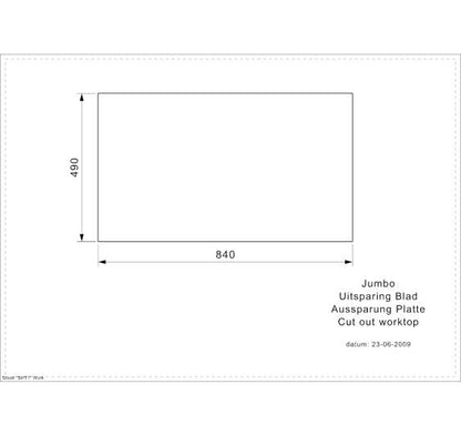 Reginox Jumbo Large bowl Inset SS Kitchen Sink 860x510mm