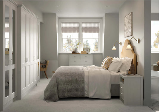 Kensington LIGHT GREY Bedroom Wardrobe doors and accessories