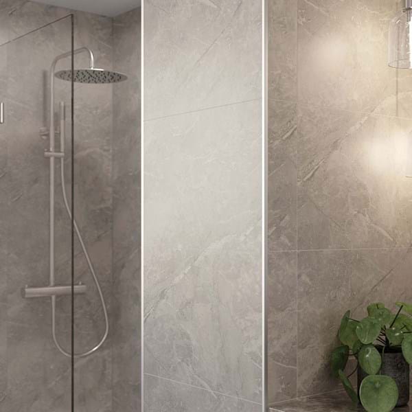 Multipanel Large Tile Collection Valmasino Marble Shower Panels 598x2400 MT074