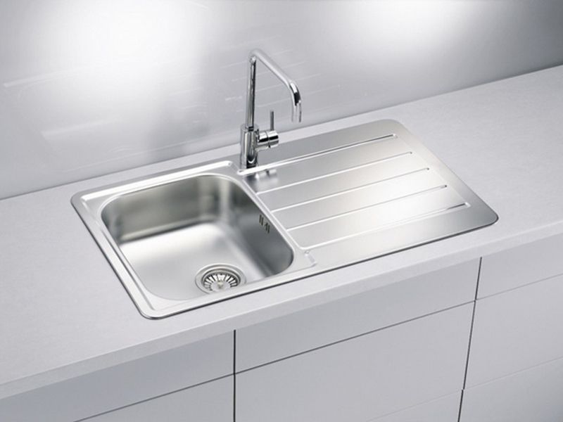 Alveus, Line 20, Stainless Steel, Single bowl, Inset, 860x500x160mm (1067697N)