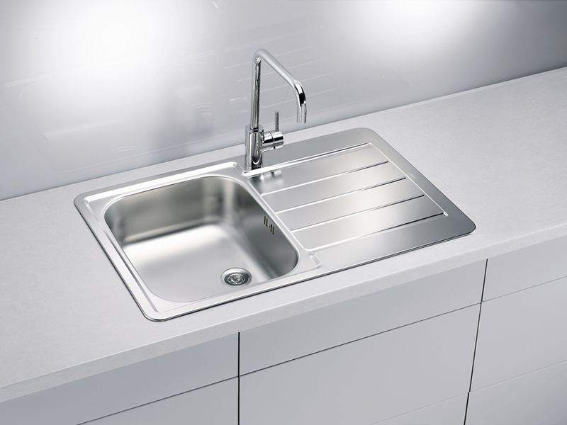 Alveus, Line 80, Stainless Steel, Single bowl, Inset, 790x500x160mm (1067706N)