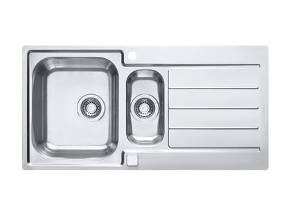 Alveus Line Maxim 10 SS Inset Kitchen Sink 980x500 1.5 Bowl & Jenny Tap Chrome