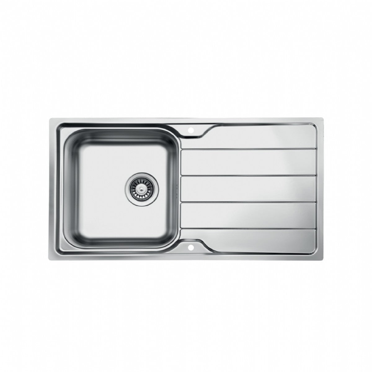 UKinox LN 1000.500 Polished 1 Bowl Stainless Steel inset kitchen sink