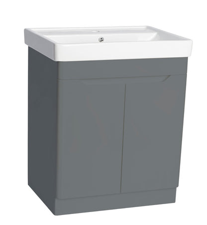 Lustra Dark Grey 500/600/700/800mm Rigid, PVC Floor Standing Handleless Unit