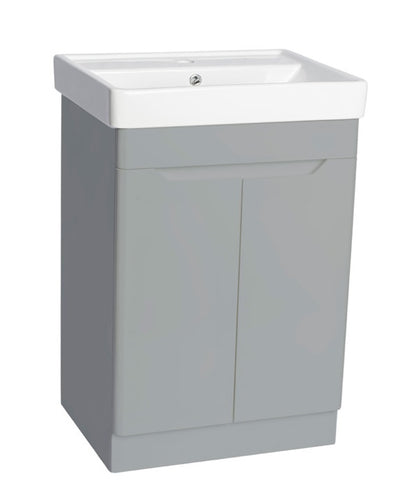 100% WaterProof VRB Lustra Light Grey 500/600/700/800mm Rigid, PVC Floor Vanity Unit
