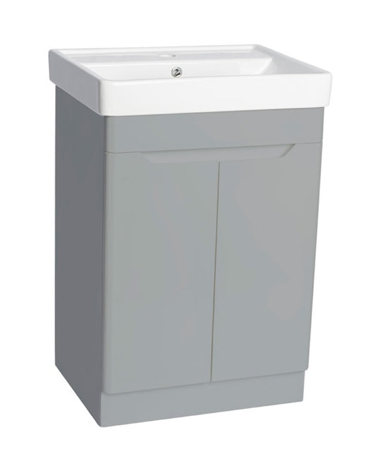 100% WaterProof VRB Lustra Light Grey 500/600/700/800mm Rigid, PVC Floor Vanity Unit