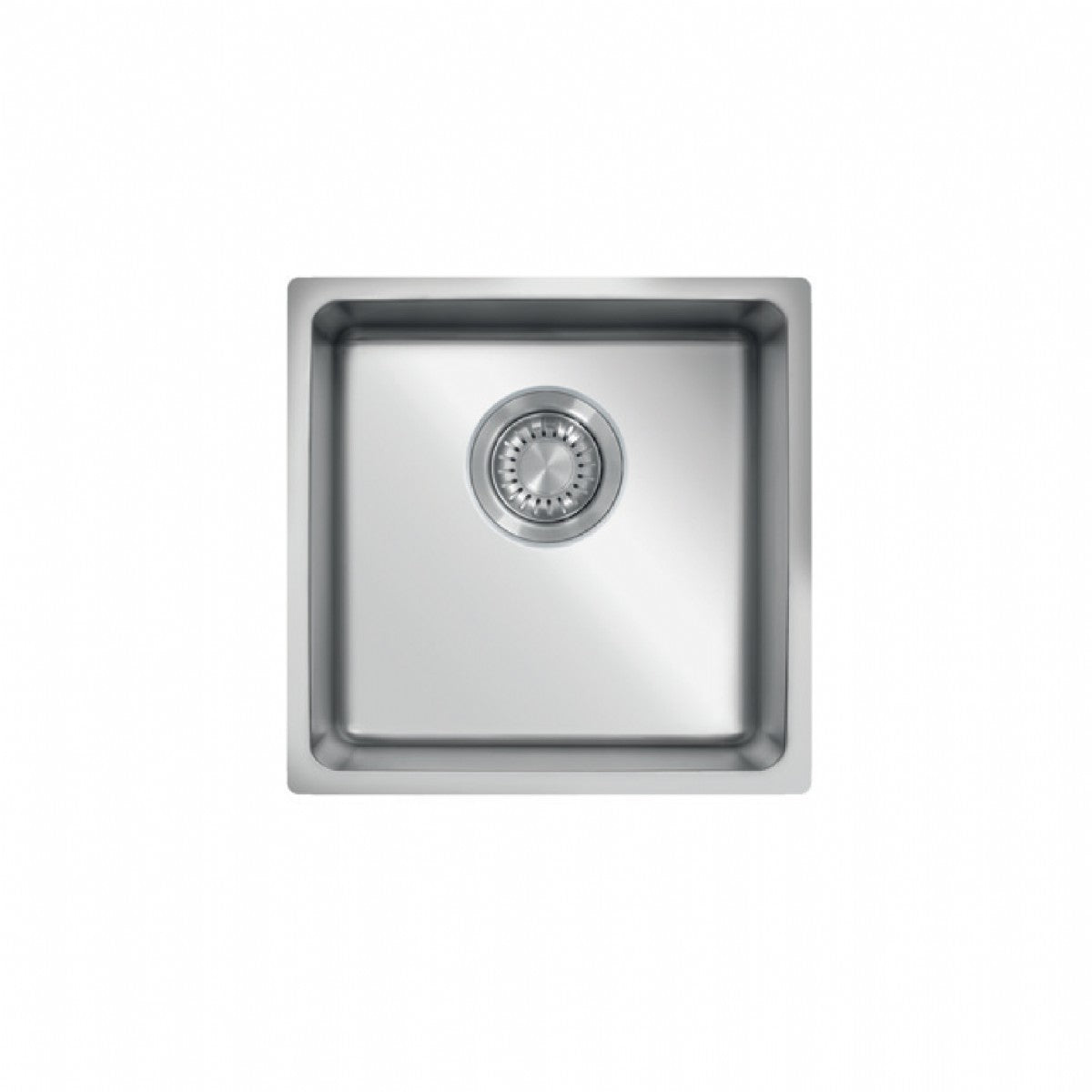 UKinox ME 340.340 Polished Stainless Steel 1 Bowl Undermount/Inset  kitchen sink