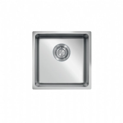 UKinox ME 340.340 Polished Stainless Steel 1 Bowl Undermount/Inset  kitchen sink