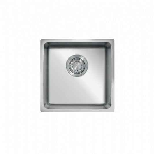 UKinox Micro 1 Bowl Polished Stainless Steel Undermount/Inset  kitchen sink 340x340mm