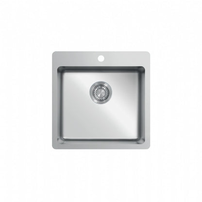 UKinox ME 600.500 Polished 1 Bowl Stainless Steel Inset kitchen sink