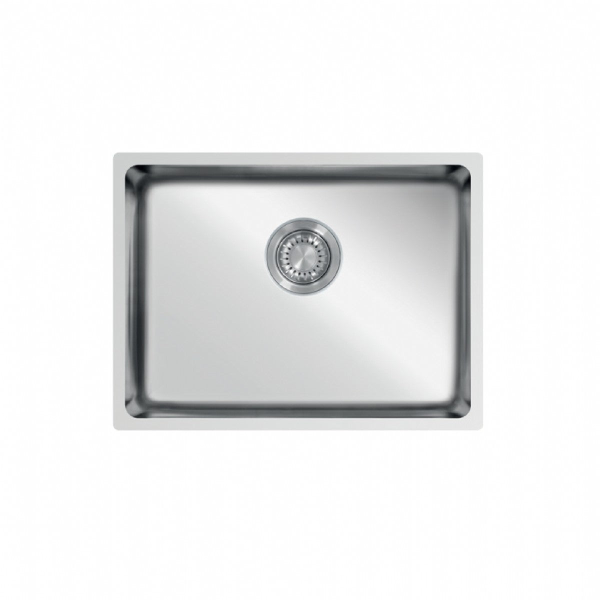 UKinox ME 500 Polished 1 Bowl Stainless Steel Undermount/Inset  kitchen sink 500x400