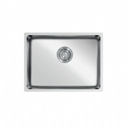 UKinox ME 500 Polished 1 Bowl Stainless Steel Undermount/Inset  kitchen sink 500x400