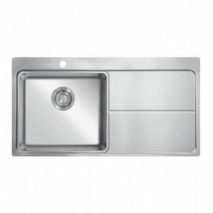 UKinox MM 1000.510 Polished 1 Bowl Stainless Steel Inset kitchen sink