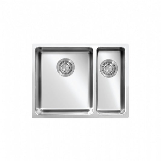 UKinox Micro 1.5 Bowl Polished Stainless Steel Undermount/Inset kitchen sink 570x440mm