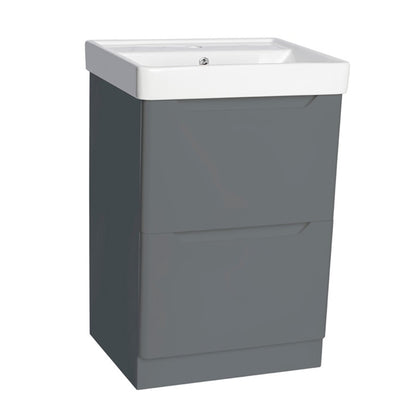 100% WaterProof VRB Nexus Dark Grey 500/600/700/800mm Rigid PVC Floor Standing Vanity Unit