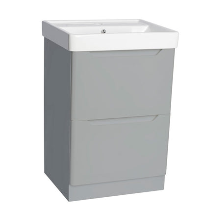 100% WaterProof VRB Nexus Light Grey 500/600/700/800mm Rigid PVC Floor Standing Vanity Unit