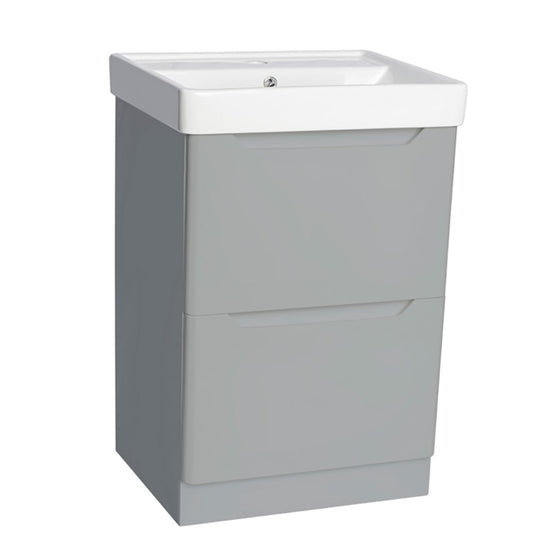 100% WaterProof VRB Nexus Light Grey 500/600/700/800mm Rigid PVC Floor Standing Vanity Unit