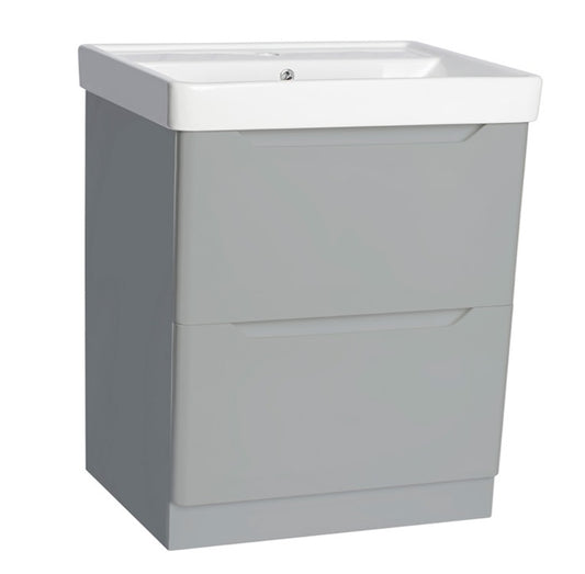 100% WaterProof VRB Nexus Light Grey 500/600/700/800mm Rigid PVC Floor Standing Vanity Unit