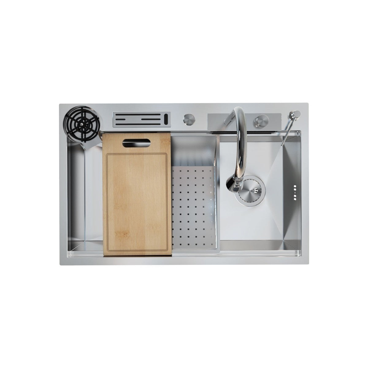 UKinox Niagra Polished Stainless Steel Inset  kitchen sink including Tap and accessories