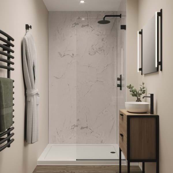 Multipanel Linda Barker Onyx Marble Shower Panels 5545